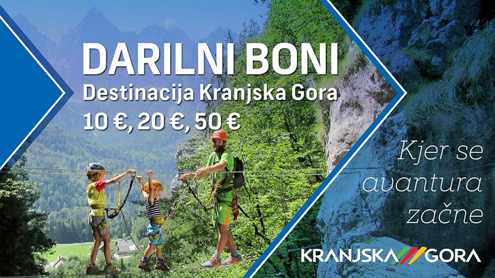 Darilni bon destinacije Kranjska gora