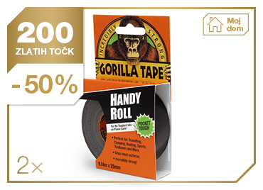 2 x Gorilla lepilni trak Handy 9 m