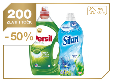 Gel za pranje perila Persil Gel Regular 3l 60 pranj + Mehčalec Silan Fresh Sky