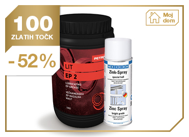 Mineralna mazalna mast Lit EP 2 1KG + Weicon Zinc Spray Bright Grade 400ML