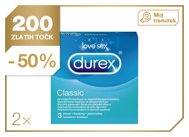 2 x Kondomi Durex Classic 3/1