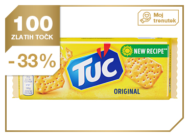 Slani krekerji, Tuc, 100 g, 2+1 gratis