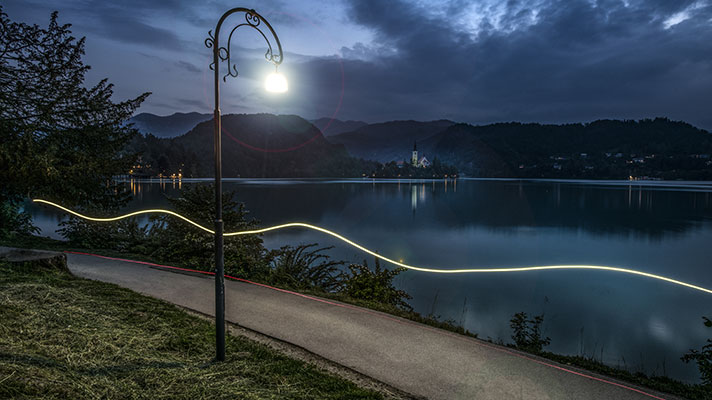 Prenova javne razsvetljave na Bledu