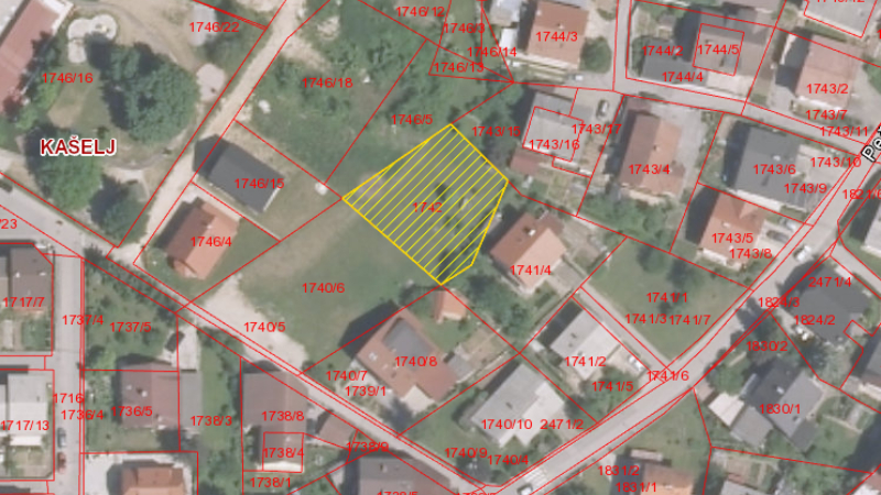 Stavbno zemljišče, 743 m2, Kašelj, Zalog