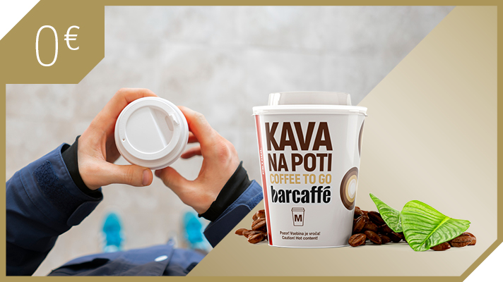 Kava Na poti in drugi topli napitki za 0 €