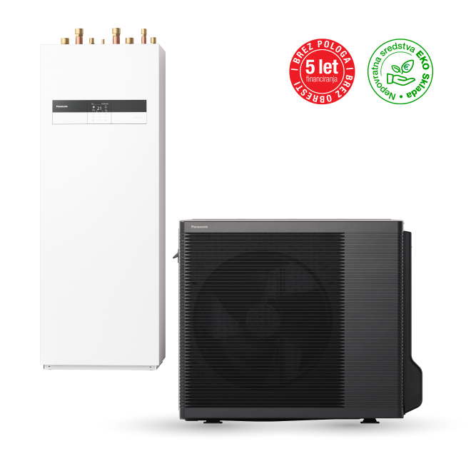 Toplotna črpalka Panasonic Aquarea generacije K, 9 kW ALL IN ONE