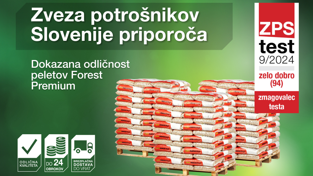 Peleti Forest Premium ENplus A1 – zmagovalci na testu Zveze potrošnikov Slovenije