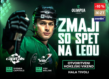 plakat za tekmo Zmaji so spet na ledu za tekmo HK OLIMPIJA LJUBLJANA