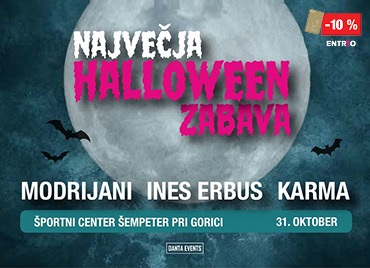 Plakat za koncert Džo Maračić – Maki & Footloose Band z upodobitvijo pevca med nastopom, datum 30. avgust 2026 ob 19.00 v Športni dvorani Špic D Dravograd. Prikazan je tudi 10 % popust ob unovčenju 30 Zlatih točk.