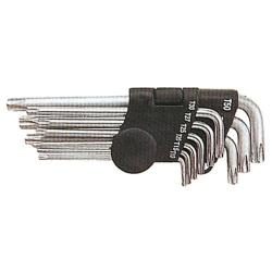 Set ključev Torx, 9kos, T10,T15,T20,T25,T27,T30,T40,T45,T50