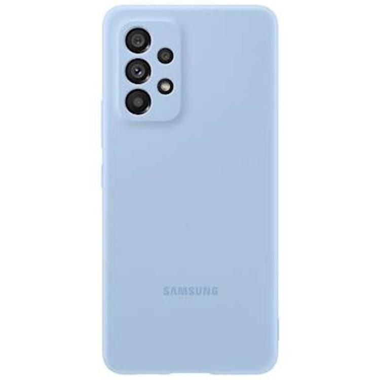 Original ovitek Samsung GALAXY A53, silikonski, svetlo moder
