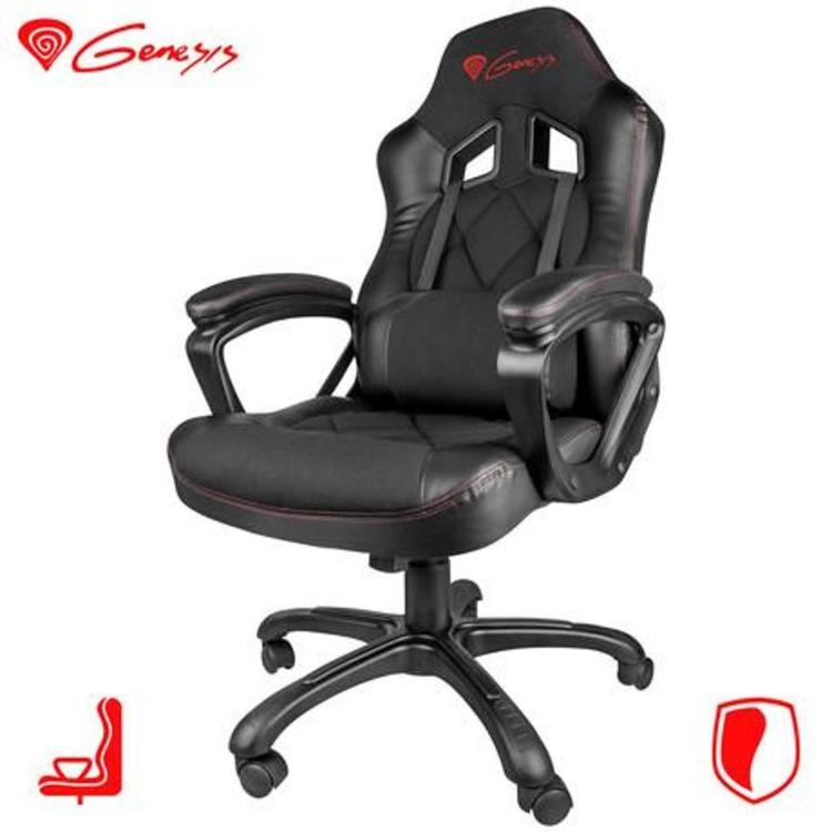 Gaming stol Genesis Nitro 330, ergonomski, črn