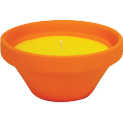 Sveča ROURA 340268.085.2, Citronela v keramiki fi12, oranžna