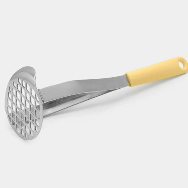 Brabantia Tasty+ stiskalnik za krompir iz nerjavečega jekla z ergonomskim ročajem za udobno in učinkovito mečkanje.