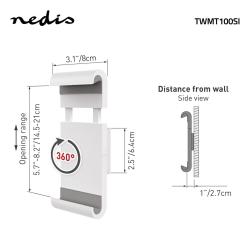 Stensko stojalo za tablice Nedis TWMT100SI 7-12 inch