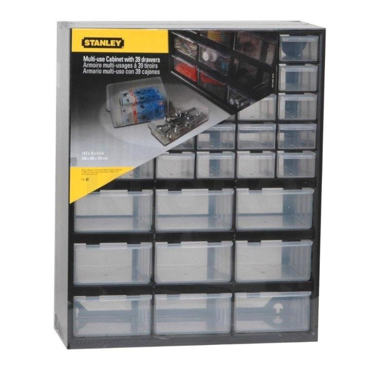 Organizator orodja Stanley, 36,5 x 43 x 15,5 cm, 39 predalov