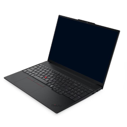 ThinkPad E16 G4 R7AI 32/1 WUXGA, NOS, odprt prenosnik pod kotom s 16-palčnim zaslonom in številčno tipkovnico.