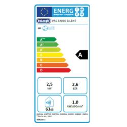 Prenosna klima De'Longhi EM90, tiha, 2,5 KW_2
