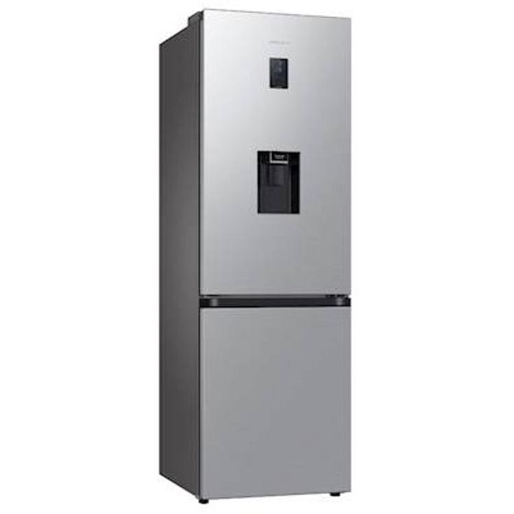 Hladilnik z zamrzovalnikom Samsung RB34C652ESA/EF, 185 cm, E, 341 l, dozirnik, inox