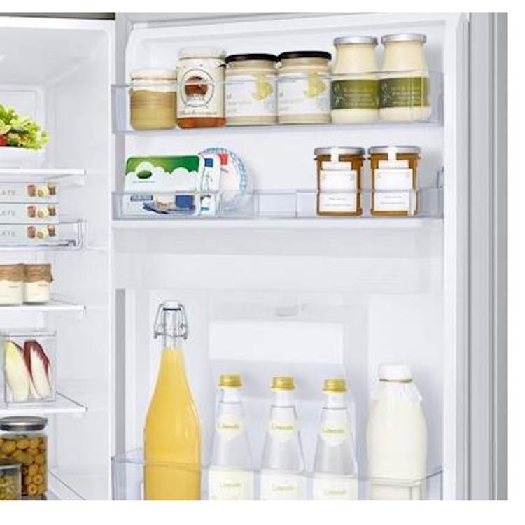 Hladilnik z zamrzovalnikom Samsung RB34C652ESA/EF, 185 cm, E, 341 l, dozirnik, inox