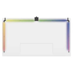 RGB ambientni svetlobni komplet za zadnjo stran TV-ja z zgornjo svetlobno letvijo in dvema stranskima LED palicama.