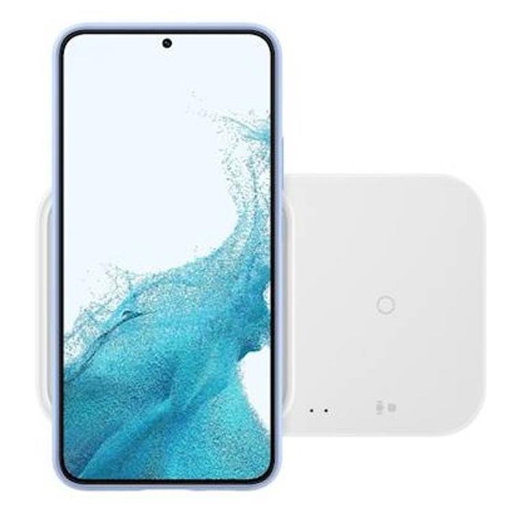 Originalna brezžična polnila postaja DUO Samsung, 15 W, bela_1