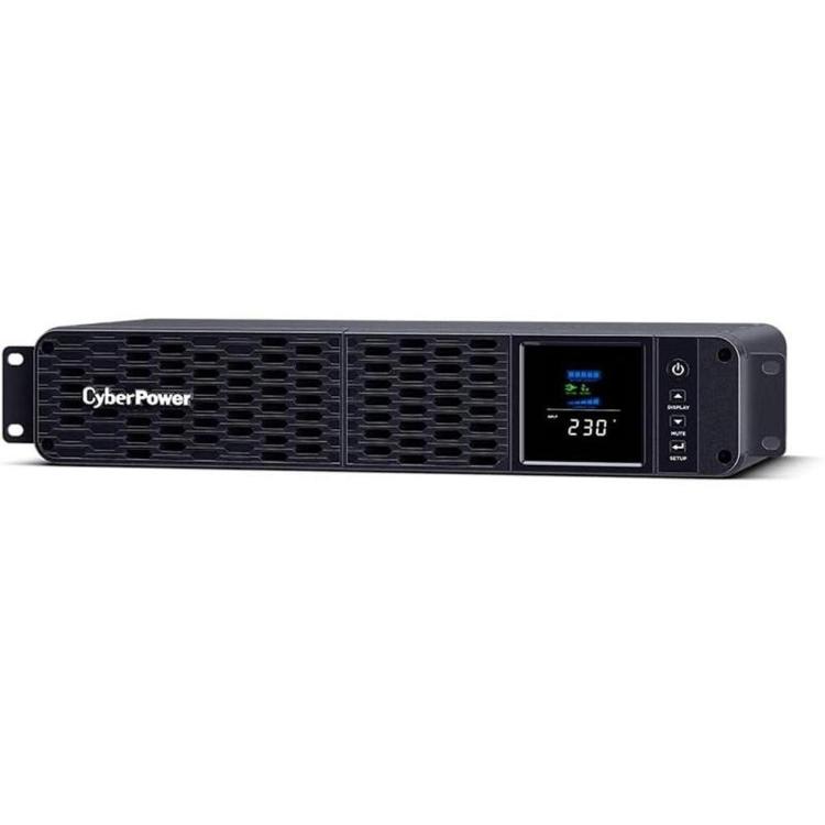 Rack UPS naprava CyberPower z LCD-zaslonom, kompaktno 1U zasnovo in tehnologijo neprekinjenega napajanja zagotavlja zanesljivo zaščito strežnikov, omrežne opreme in poslovnih sistemov pred izpadi električne energije.