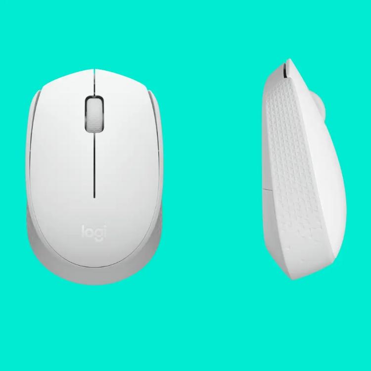 Brezžična optična miška Logitech M171, bela