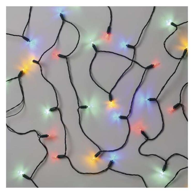 Božična veriga EMOS tradicionalna LED 180, 26,85 m, zunanja in notranja, večbarvna