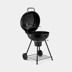 Nastavljiva odprtina za dovod zraka na pokrovu žara VonHaus Kettle BBQ omogoča učinkovito uravnavanje pretoka zraka ter natančen nadzor temperature med peko na oglju.