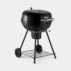 Okrogli žar na oglje VonHaus Kettle BBQ z vgrajenim termometrom, pokrovom z varnostnim zaklepom in stabilnim podstavkom omogoča natančen nadzor temperature ter enostavno pripravo jedi na prostem.