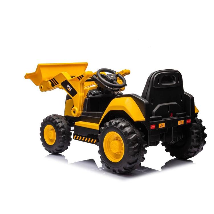 Otroški poganjalec bager z zadnje strani s sedežem in velikimi kolesi