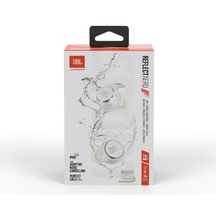 JBL slušalke Reflect Aero, bele-5