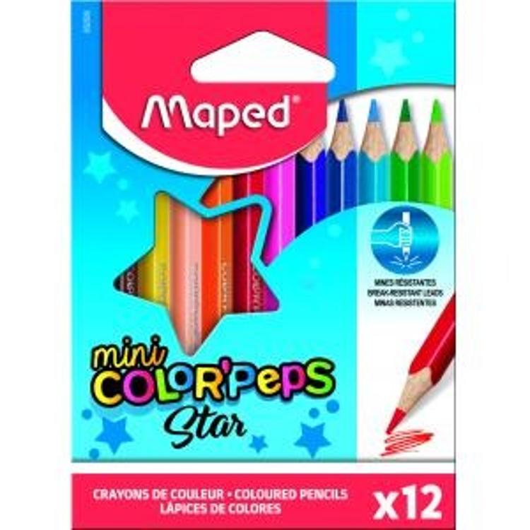 Barvice Maped Color'peps Star Mini, 3 robe 12/1