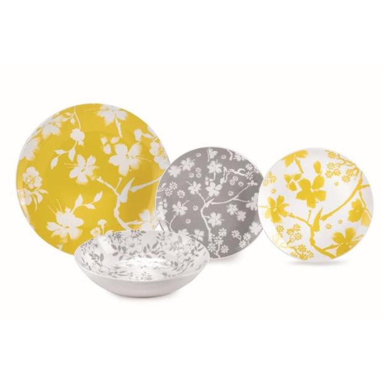 Garnitura 18 delni krožniki porcelan