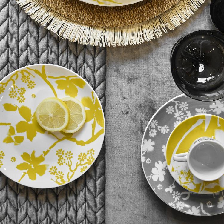Garnitura 18 delni krožniki porcelan