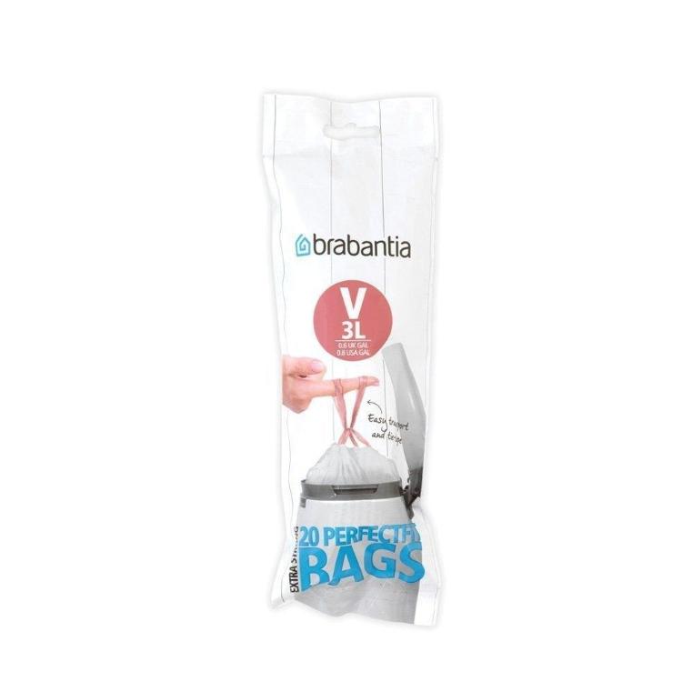 Brabantia PerfectFit vreča za odpadke, V, 3L, 20 kos