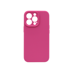 Silikonski ovitek (liquid silicone) za Apple iPhone 15 Pro Max, Soft, temno roza
