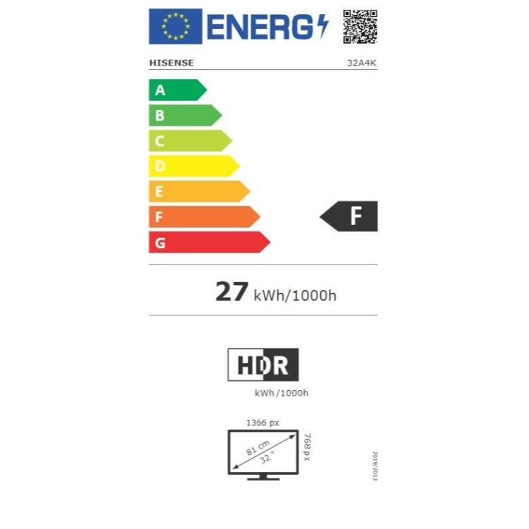 Televizor Hisense 32A4K, HD, DLED, Smart TV, diagonala 81 cm