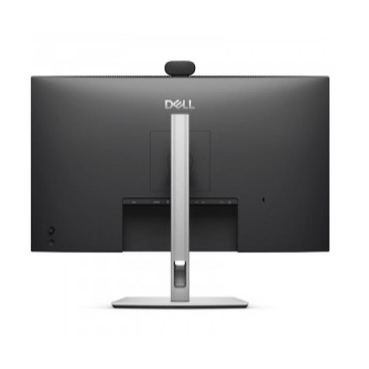 Dell P2726DEB – zadnji pogled na poslovni monitor s stojalom za nastavitev višine in vgrajeno kamero.