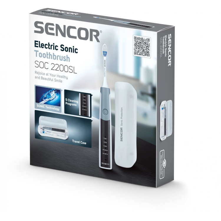 Električna zobna ščetka Sencor SOC2200SL, bela