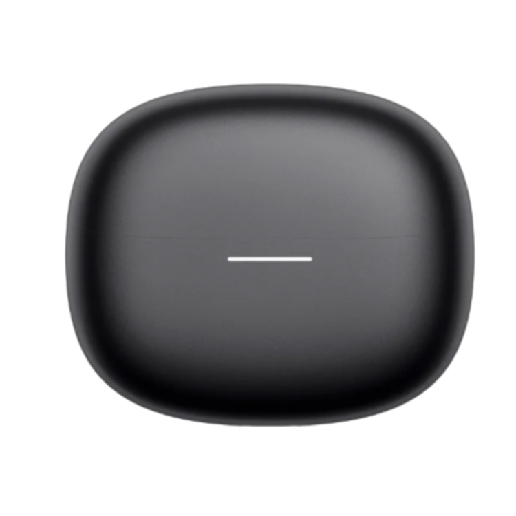 Xiaomi polnilni etui, črn, zaprt, mat površina, LED indikator, minimalistična oblika.