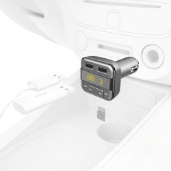 Hama Bluetooth® FM oddajnik z USB polnilcem, siv_1