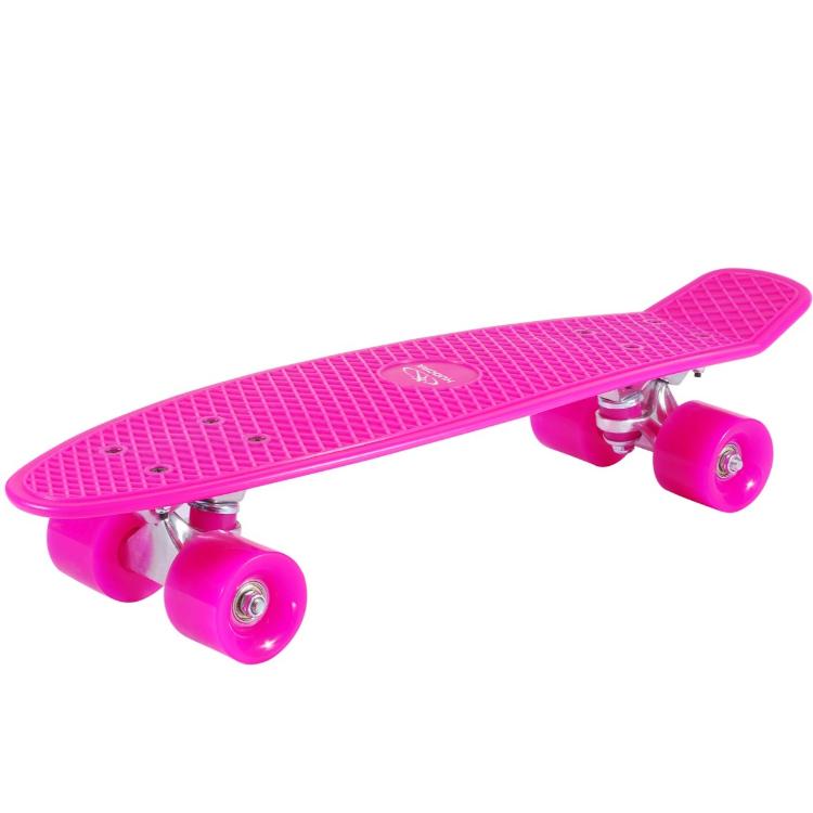 Rolka Hudora - Retro skateboard, pink_1