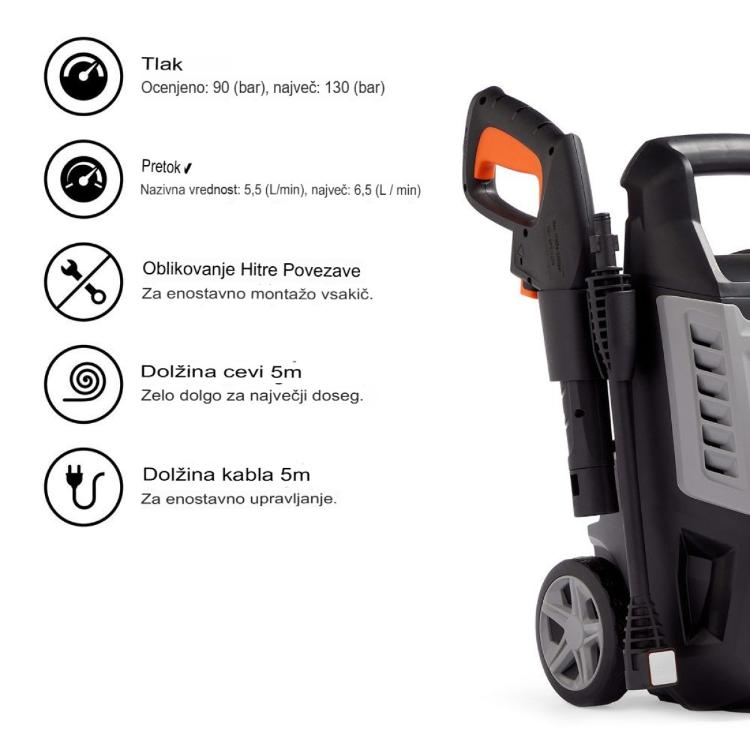 Visokotlačni čistilec VonHaus 3500263, 1600 W