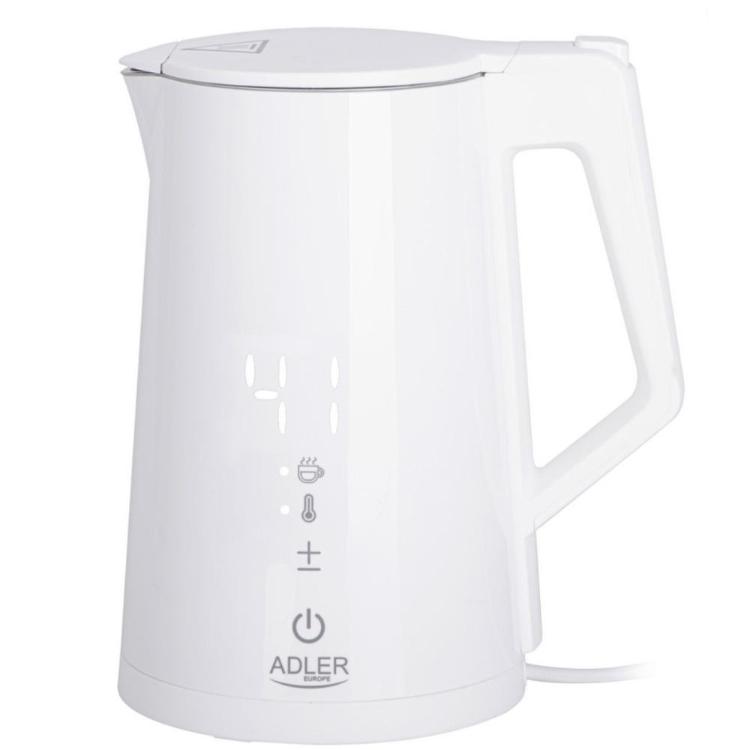 Grelnik vode Adler AD1345W, LCD zaslon za temperaturo, 1,7 L