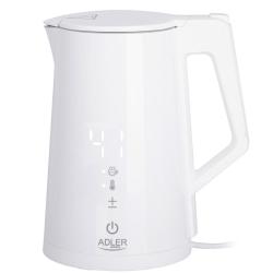 Grelnik vode Adler AD1345W, LCD zaslon za temperaturo, 1,7 L