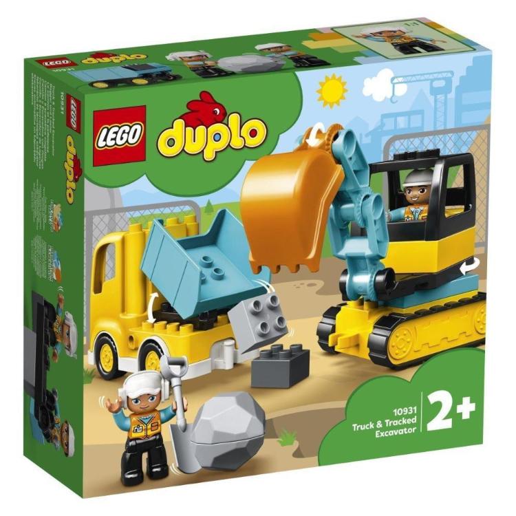 Lego Duplo tovornjak in bager na gosenicah- 10931