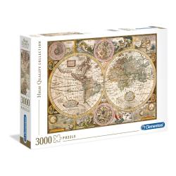 Sestavljanka Clementoni High Quality Collection- Old map 33531, 3000 kosov