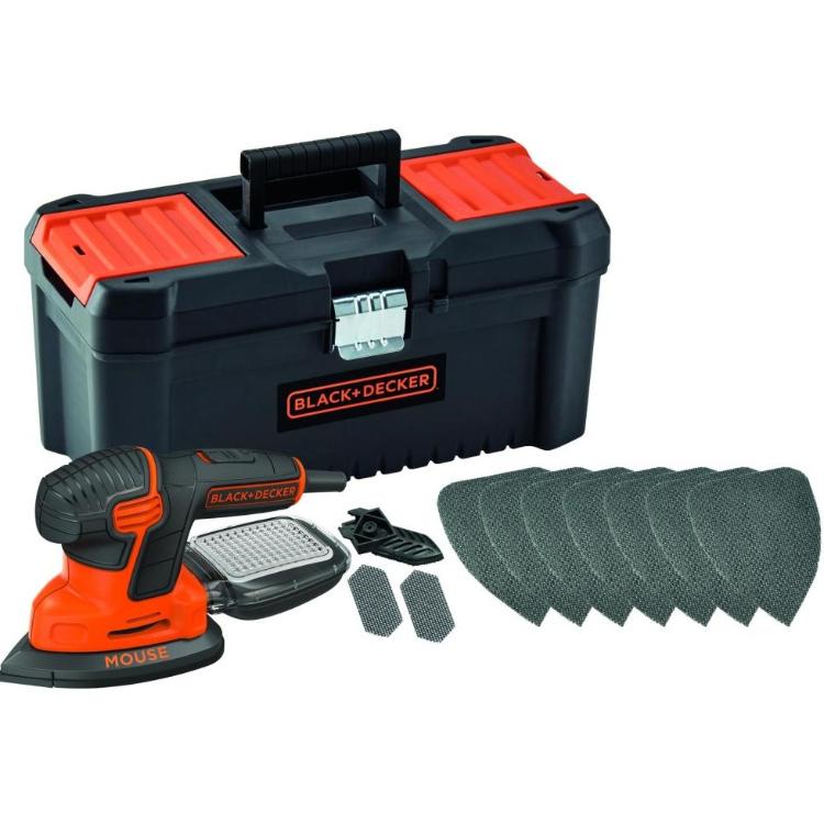 Vibracijski brusilnik Black& Decker Mouse KA2000KA10, 120 W_1